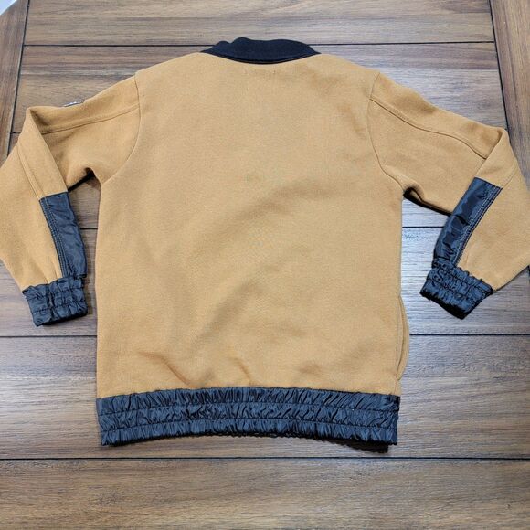 M Collection by Michael Strahan Quarter Zip Pullover Brown - Size Youth 7 - Picture 3 of 4